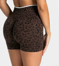MID Waist Leo Print Shorts