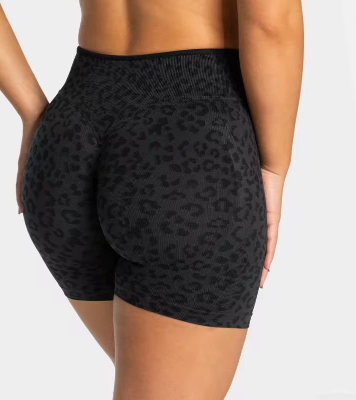 MID Waist Leo Print Shorts